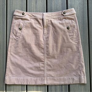 Talbots Tan Corduroy A Line Skirt Size 8